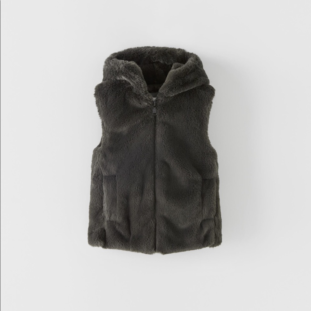 Zara Faux Fur Vest
